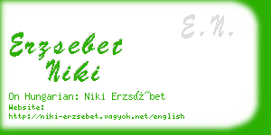 erzsebet niki business card
